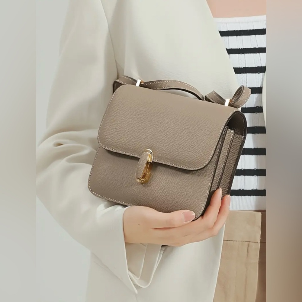 Women Handbag Leather Shoulder Crossbody Bag Small Square Bag